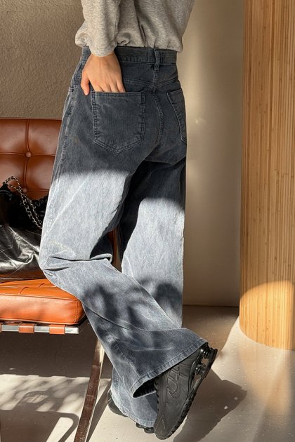 holic 5048 wide corduroy pants