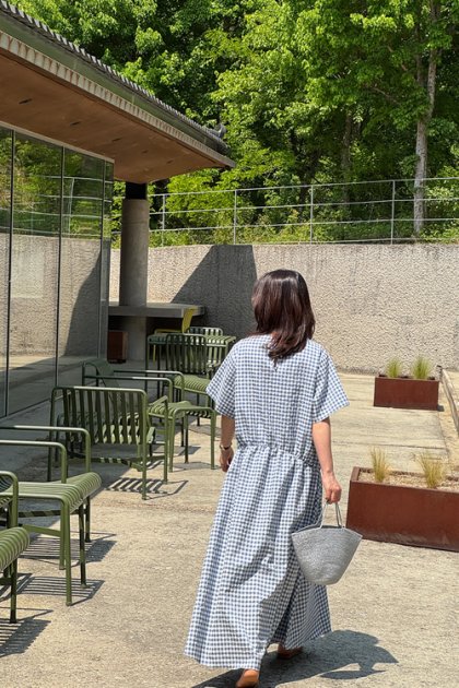 Benitz check dress