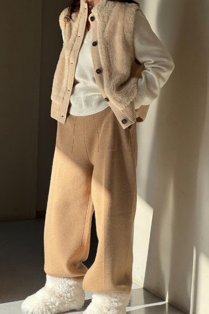 holic 5016 pocket knit pants