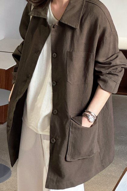 Refine Linen Jacket